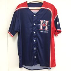 北海道日本ハムファイターズ ユニファーム フリーサイズ ネイビー レッド 半袖 ポリエステル100% 東急ハンズ 25d菊ST③