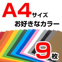 A4サイズ 9枚 屋外耐候4年 塩ビ カラー マーキング シート カッティング フィルム ステッカー 光沢 シート屋.jp