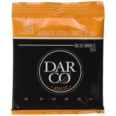 DARCO アコースティックギター弦 Darco Acoustic D510 Extra Light (80/20 Bronze) .010-.047