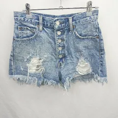 ◇ ⊂ MOUSSY マウジー ショートパンツ サイズ1 ブルー系 レディース E  【1506300021060】
