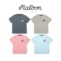 MALBON 夏 人気 ゴルフウェア 男女兼用 半袖Tシャツ プリント ファッショナブル カジュアル 通気性