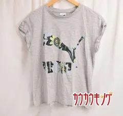 プーマ Tシャツ S グレー レディース PUMA スポーツ/フィットネス/ヨガ/ランニング