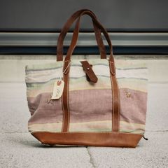 ビーチテント生地使用トートバッグ1970年代 made in usa【T.K GARMENT SUPPLY】