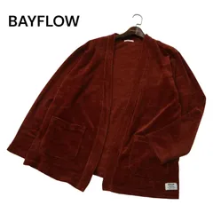 BAYFLOW ベイフロー 秋冬★ ニット カーディガン 羽織り ガウン Sz.3 メンズのサムネイル