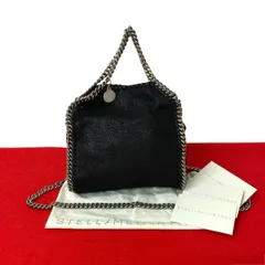 極 美品 Stella McCartney ステラマッカートニー ファラベラ エコレザー チェーン 2way ショルダーバッグ ハンドバッグ ブラック 37830