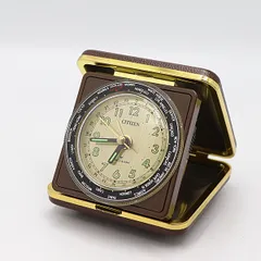 稼動品　70s シチズン　CITIZEN アラーム付き手巻き置き時計　R 稼動品 70s シチズン CITIZEN アラーム付き手巻き置き時計 R