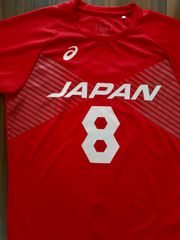 美品 ASICS アシックス バレーボール 日本代表 柳田 ユニフォーム L