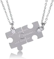 felicitations ペアネックレス カップル プレゼント ジュエリー メンズ レディース( シルバー＆シルバー)