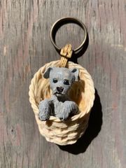 ヴィンテージキーホルダーUSA/Hullabaloo Vintage Keychain テリア犬