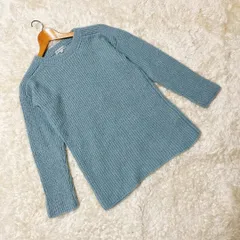 !美品【Cest Privee】セプリべ リブ編み 無地 Uネック 20111