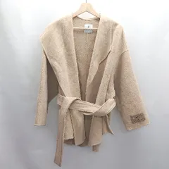 ◇ ⊇ nano universe ナノ ユニバース メルトンライク 長袖 コート サイズ38 ベージュ レディース E  【1503060029763】