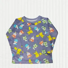 【 ポケモン 】新品 95 ロンティー 長袖 ピカチュウ 子供服 春 夏 秋