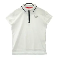 サイズ：1 NEW BALANCE ニューバランス  ハーフジップ半袖ポロシャツ  ホワイト系 [240101278317]# ゴルフウェア レディース ストストのサムネイル