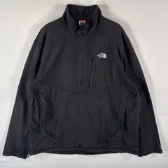 古着 ザ・ノースフェイス THE NORTH FACE フリーストレーナー ハーフジップ ワンポイントロゴ プルオーバー  XL  ブラック メンズ