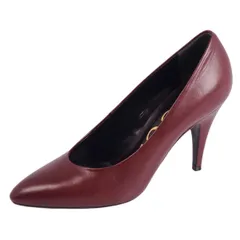 美品 グッチ GUCCI パンプス レザー ヒール シューズ 靴 レディース イ