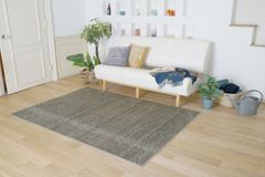 【新品・3営業日で発送】スミノエ(Suminoe) ラグ グレージュ 200×200cm 防炎 防ダニ リュストル 13440047
