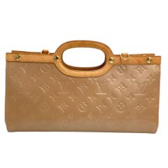 【真贋判定済】LOUIS VUITTON ルイヴィトン ヴェルニ ロクスバリードライブ M91372 オレンジベージュ ハンドバッグ B0125P4TF3