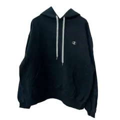 Champion ロゴスウェット パーカー L ブラック チャンピオン フーディー プルオーバー ワンポイントロゴ 古着卸 アメリカ仕入 a709-5226