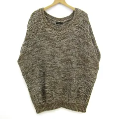 ロッソ アーバンリサーチ ニット 半袖 ウール混 トップス レディース ﾌﾘｰサイズ ブラウン系 ROSSO 【中古】