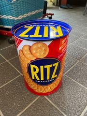 ナビスコ　RITZ　リッツクラッカー　缶　レトロ　昭和レトロ　シャビー　アンティーク　ヴィンテージ　レトロポップ