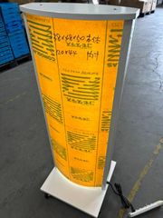 看板　店舗用看板　照明入り看板　LED内照式電飾スタンド(楕円型)W500mmxH1380mm AND-480-WH-A686