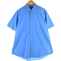 古着 ラルフローレン Ralph Lauren CUSTOM FIT 半袖 ボタンダウンシャツ メンズXL相当/eaa534383