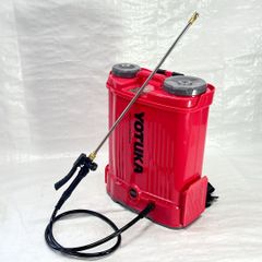 【新商品】【美品】 電動噴霧器 背負い式 16L バッテリー式 ノズル6種付 かき混ぜ機能付き レッド YS-EFULB16L 【421-2】