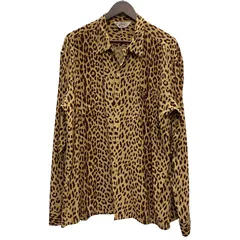 スターオブハリウッド STAR OF HOLLYWOOD 長袖 レーヨン オープンカラーシャツ SH29489 長袖シャツ ブラウン XXLサイズ 201MT-4476 VB