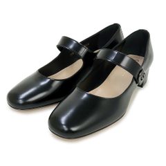クリスチャンディオール メリージェーン パンプス ブラッシュド カーフスキン ブラック 黒 ガンメタル金具 KWB706ACA 箱付 Christian Dior（新品・未使用品）