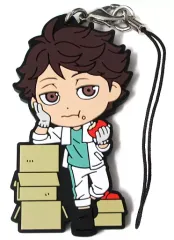 【中古】ストラップ(キャラクター) 及川徹 3年ラバーストラップ きゅんキャラいらすとれーしょんず 「一番くじ ハイキュー!!～米を食べろ 肉を食べろ 野菜も食べろ!!～」 O賞