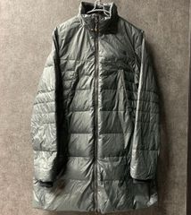 100/XL THE NORTH FACE ノースフェイス ライトダウン　ロング丈　メンズ　カーキ　アウトドア