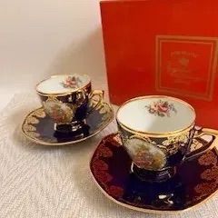 ★FRANCE★LIMOGES★LEGIE★食器★２２Kゴールド★デミタスカップ&ソーサ２客★