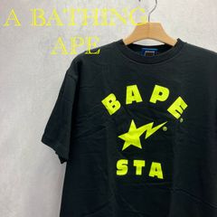 A BATHING APE ア ベイシング エイプ  半袖 Tシャツ L ブラック BPE STA 日本製 メンズ
