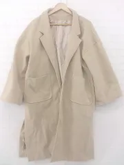 ◇ JUNOAH ジュノア 通勤 通学 長袖 ロング コート サイズM ベージュ レディース E  【1306050032602】のサムネイル