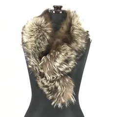 SAGA FOX★フォックスファー/毛皮ティペット/ 冠婚葬祭 成人式にも/マフラー/ストール【83×10/茶/brown】Scarf◆XCM45