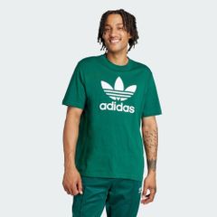 (アディダスオリジナルス) adidas Originals アディカラー トレフォイル 半袖Ｔシャツ トップス カジュアルシャツ メンズ EEP79 IR7976 MENS TREFOIL SHORT SLEEVE T-SHIRT GREEN