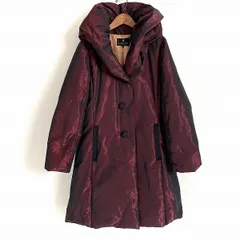 #wnc ランバン LANVIN コート 40 赤系 ダウンコート 光沢 イタリア製生地 レディース [781375]のサムネイル