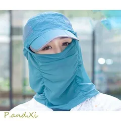 帽子 UVカット キャップ レディース 紫外線対策 サンバイザー 取外し可 折畳み可 日焼け止め オシャレ 春夏春秋 フェイスマスク付き 日よけ帽子 フェイスガード