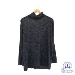 ☆美品☆ GU ジーユー トップス チュニック ニット 長袖 タートルネック レディース ブラック L 901-9537 送料無料 古着