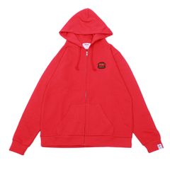 Burger Full Zip Hoodie (Red)