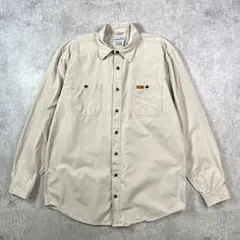 Carhartt カーハート ガチャポケ 長袖 コットンツイル ワークシャツ メンズXL相当 