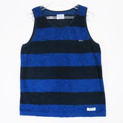 NEIGHBORHOOD ネイバーフッド 14SS CREEP BORDER/C-TANK 141KNNH-CSM02S クリープ ボーダー タンクトップ ブルー ネイビー ノースリーブ カットソー