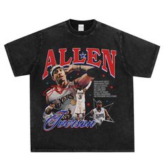 NBA フィラデルフィア アレン アイバーソン ヴィンテージ加工 半袖 Tシャツ S～3XL