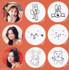 【中古】シール・ステッカー ナヨン＆ジヒョ＆ツウィ メンバー手書き落書きステッカー 「CD #TWICE5 通常盤」 封入特典