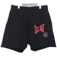 【Mサイズ】SAINT MICHAEL ロゴサテンボクサーハーフパンツ SAINT MICHAEL セントマイケル ボクシングショーツ ハーフパンツ