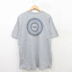 XL/古着 Hurley ハーレー 半袖 Tシャツ メンズ サーフボード クルーネック グレー 霜降り 25jun13 中古
