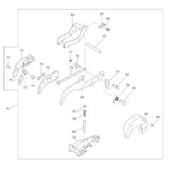 マキタ makita 18V 充電式鉄筋 結束機 TR180DRGX用 ガイドアームアッセンブリ 136947-3 部品 修理 パーツ 建築 建設 型枠 鉄筋 工事 土木のサムネイル