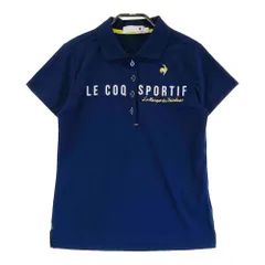 サイズ：M LECOQ GOLF ルコックゴルフ 2022年モデル 半袖ポロシャツ  ネイビー系 [240101259775]# ゴルフウェア レディース ストスト