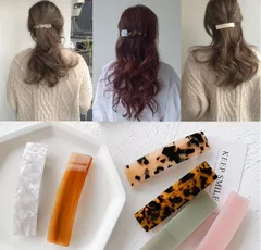 リボン バレッタ シニヨン おだんごカバー  髪飾り 髪留め1点