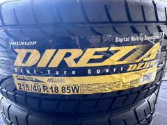 タイヤ２本セット　DUNROP DIREZZA　DZ101 215/40R18　85W　未使用品